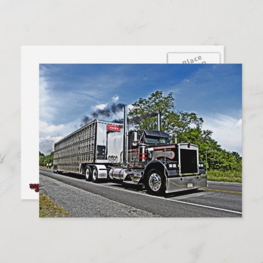 Carte postale modèle B Brown (Devant / Derrière)