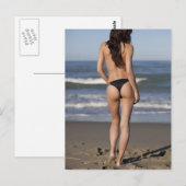 Carte Postale Modèle Bikini (Devant / Derrière)