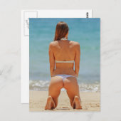 Carte Postale Modèle Bikini (Devant / Derrière)