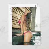 Carte Postale Modèle Bikini (Devant / Derrière)