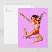 Carte Postale Modèle Bikini de danse Thunder_Cove (Devant / Derrière)