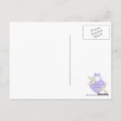 Carte Postale Modèle blanc Rose Elegance (Dos)