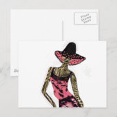 Carte Postale "Modèle Catwalk"* (Devant / Derrière)