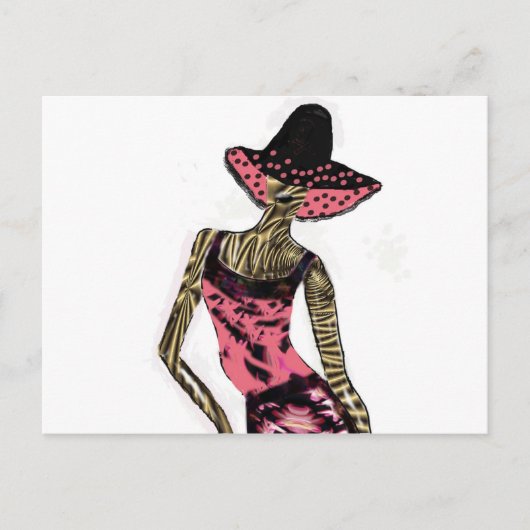Carte Postale "Modèle Catwalk"* (Devant)