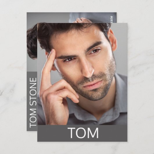 Carte Postale Modèle Comp. Comp. intérimaire (Devant / Derrière)