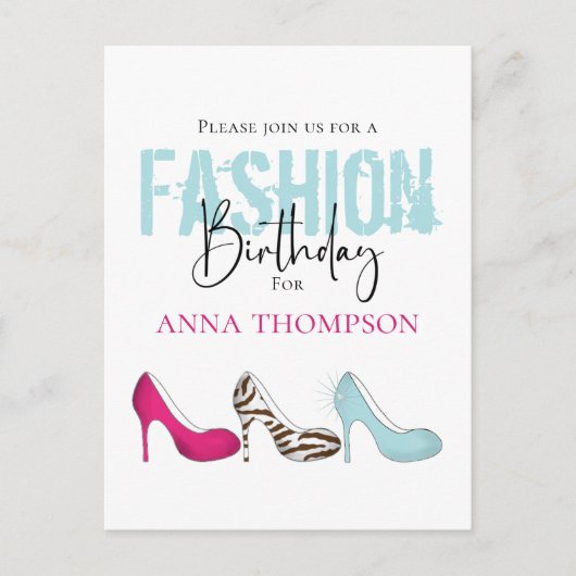 Carte Postale Modèle Cool Fille Anniversaire (Devant)