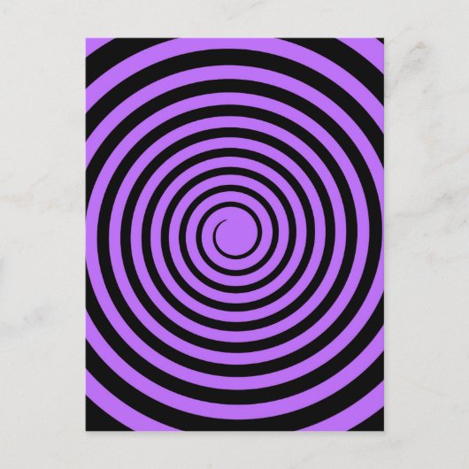 Carte Postale Modèle Customisé pourpre et noir (Devant)