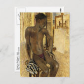 Carte Postale Modèle dans le Studio par Philpot (Devant / Derrière)