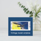 Carte postale - Modèle d'avion vintage - Fantôme (Debout devant)