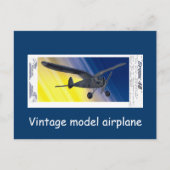 Carte postale - Modèle d'avion vintage - Fantôme (Devant)