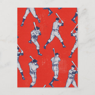 Carte Postale Modèle de baseball vintage