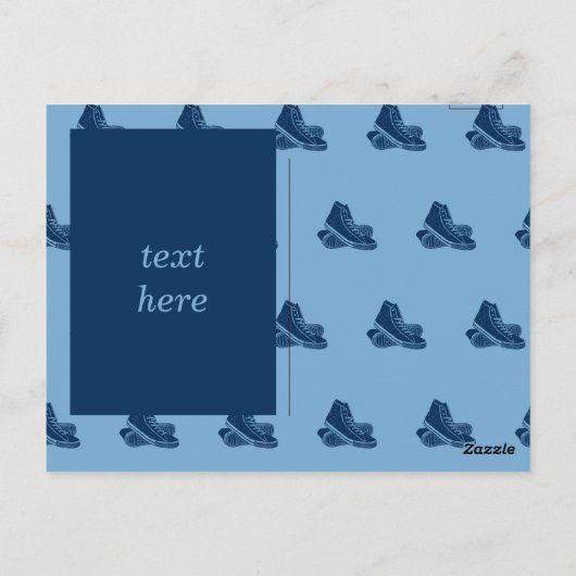 Carte Postale Modèle de baskets  (Dos)