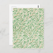 Carte Postale Modèle de branche de saule William Morris (Devant / Derrière)