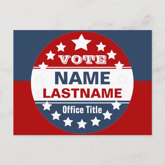 Carte Postale Modèle de campagne personnalisé (Devant)