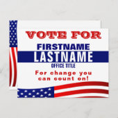 Carte postale Modèle de campagne personnalisée (Devant / Derrière)