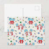 Carte Postale Modèle de célébration de Chose Une Chose Deux (Devant / Derrière)