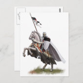 Carte Postale Modèle de chevalier monté (Devant / Derrière)