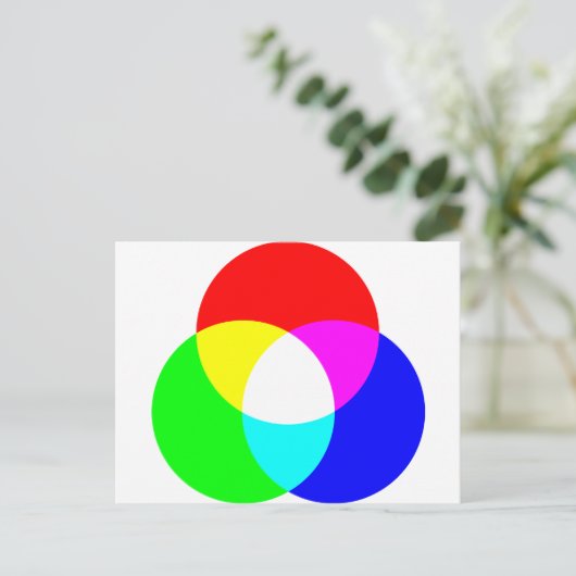 Carte Postale Modèle de couleur RVB (Debout devant)