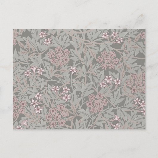 Carte Postale Modèle de fleur de jasmin de William Morris (Devant)