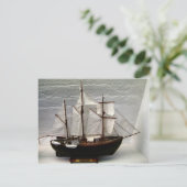 Carte Postale Modèle de Fram, navire utilisé par Nansen (Debout devant)