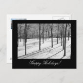 Carte postale modèle de Joyeuses Fêtes (Devant / Derrière)