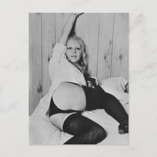Carte Postale Modèle de lingerie vintage Risque (Devant)