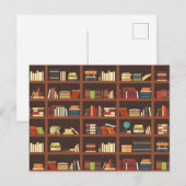Carte Postale Modèle de livre (Devant / Derrière)
