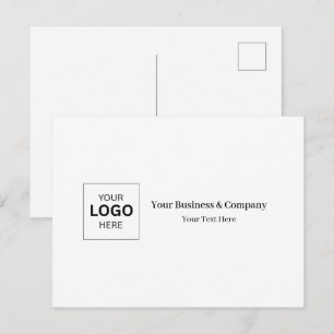 Carte Postale Modèle de logo d'entreprise personnalisé
