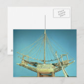 Carte Postale Modèle de l'un des bateaux du pharaon (Devant / Derrière)