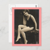 Carte Postale Modèle de maillot de bain (Devant / Derrière)