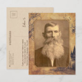 Carte Postale Modèle de mémoire vintage vieilli mystique (Devant / Derrière)