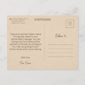 Carte Postale Modèle de mémoire vintage vieilli mystique (Dos)