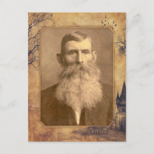 Carte Postale Modèle de mémoire vintage vieilli mystique