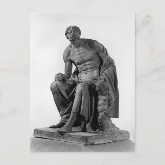 Carte Postale Modèle de monument à Jean-Jacques Rousseau (Devant)