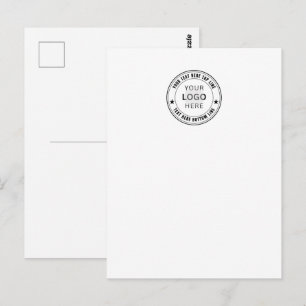 Carte Postale Modèle de nom de logo d'entreprise personnalisé