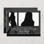 Carte Postale Modèle de photo d'hommage pour prière funéraire (Devant / Derrière)