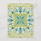 Carte Postale Modèle de plafond vert citron sans couture de Will (Devant)