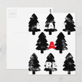 Carte Postale Modèle de plantation d'un arbre (Devant / Derrière)
