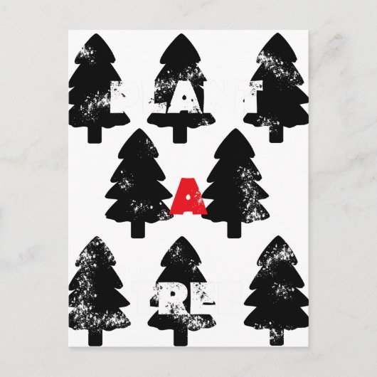 Carte Postale Modèle de plantation d'un arbre (Devant)
