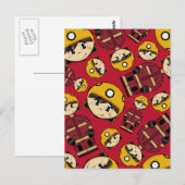 Carte postale modèle de pompier britannique (Devant / Derrière)