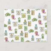 Carte Postale modèle de potion de sorcière double double  (Devant)