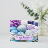 Carte Postale Modèle de recettes de petit-déjeuner de Pâques per (Debout devant)
