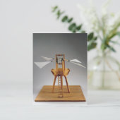 Carte Postale Modèle de reconstruction du design de da Vinci (Debout devant)