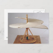 Carte Postale Modèle de reconstruction du design de da Vinci (Devant / Derrière)