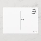 Carte Postale Modèle de remerciement personnalisé avec texte pat (Dos)