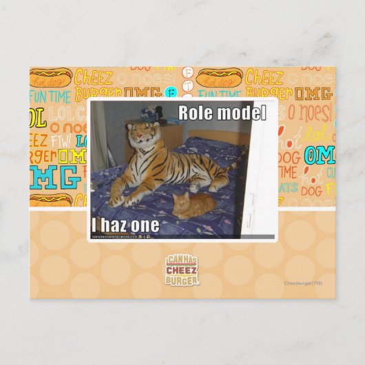 Carte Postale Modèle de rôle, j'en ai un (Devant)