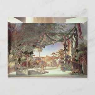 Carte Postale Modèle de scène pour l'opéra 'Die Meistersinger