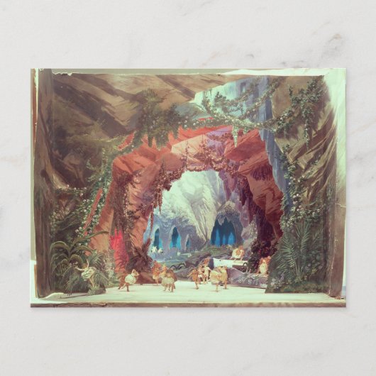 Carte Postale Modèle de scène pour l'opéra "Tannhauser" (Devant)