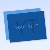 Carte Postale Modèle de texte modifiable pour nom monogrammé etc
