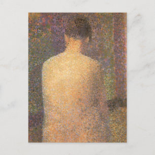 Carte Postale Modèle Derrière Georges Seurat, Art Vintage